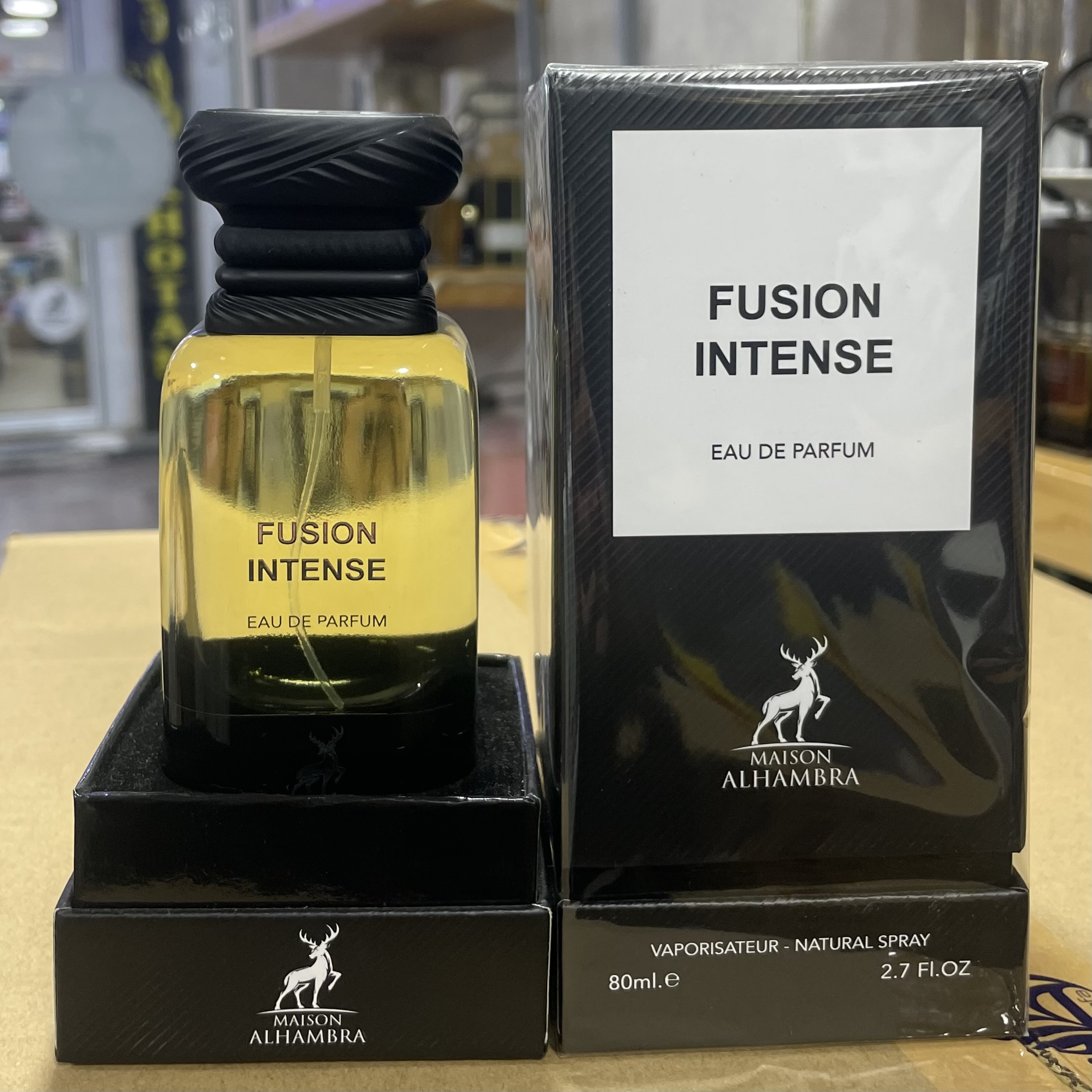 عطر ادکلن الحمبرا مدل فیوژن اینتنس رایحه تام فورد فابولوس 80 میل