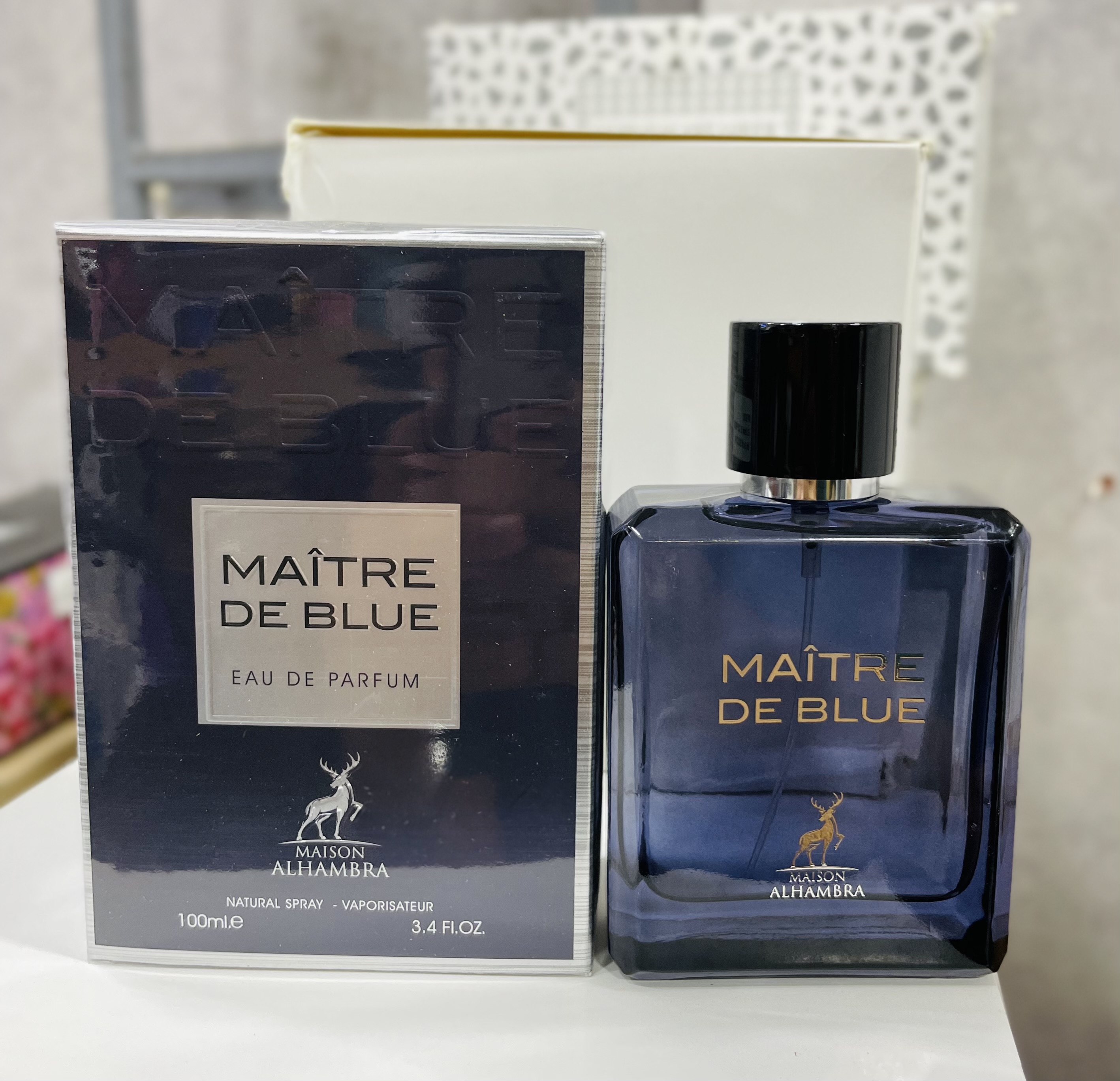 عطر ادکلن مایتر د بلو الحمبرا رایحه بلو شنل 100 میل