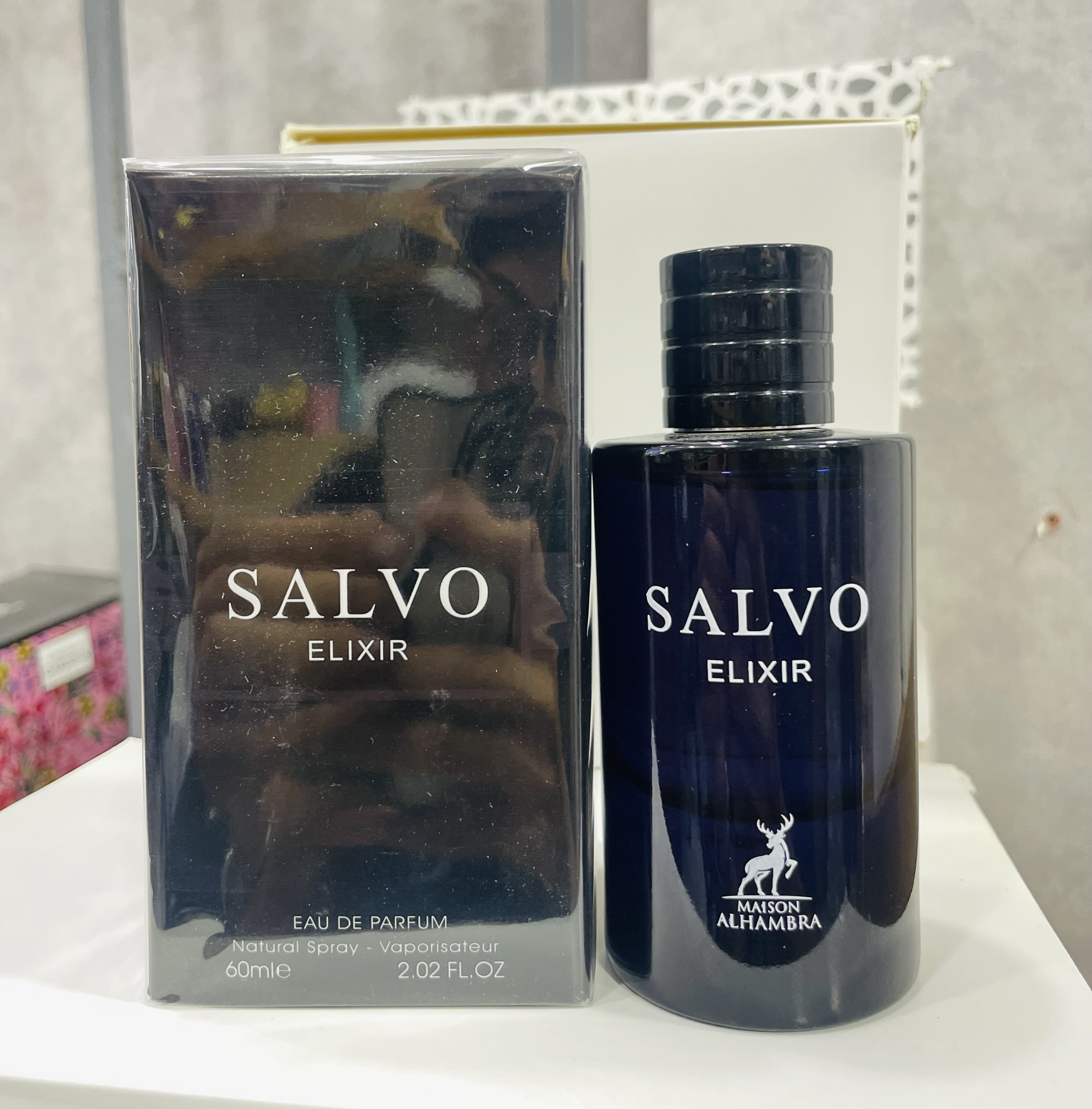عطر ادکلن سالوو الکسیر الحمبرا رایحه ساواچ الکسیر ۶۰ میل|SALVO ELXIR ALHAMBRA